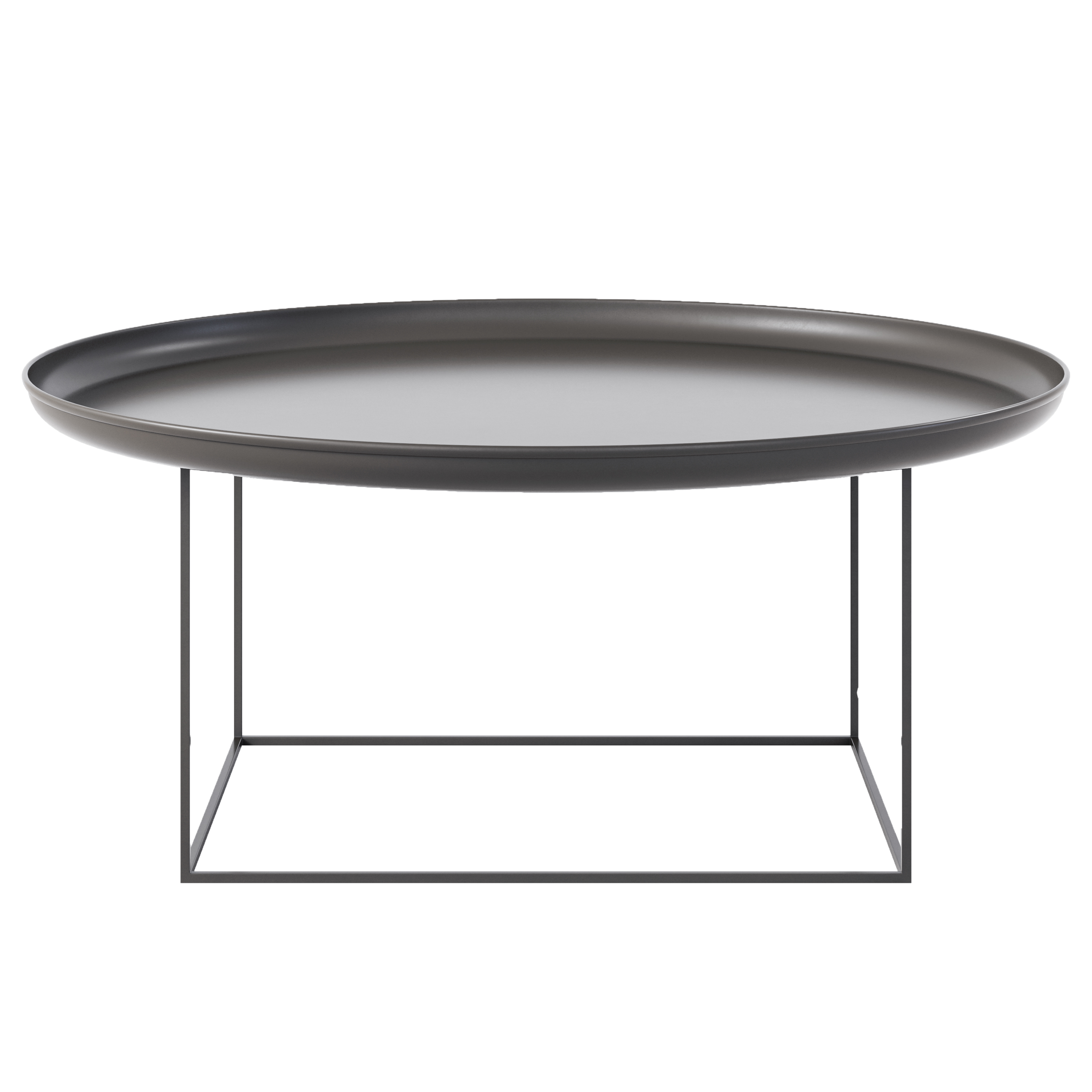 Large black deals metal coffee table