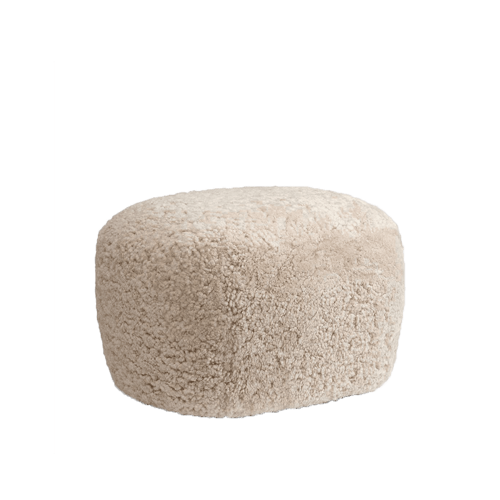 LITTLE BIG POUF, Pouf in pelle di pecora Pouf rettangolare By NORR11