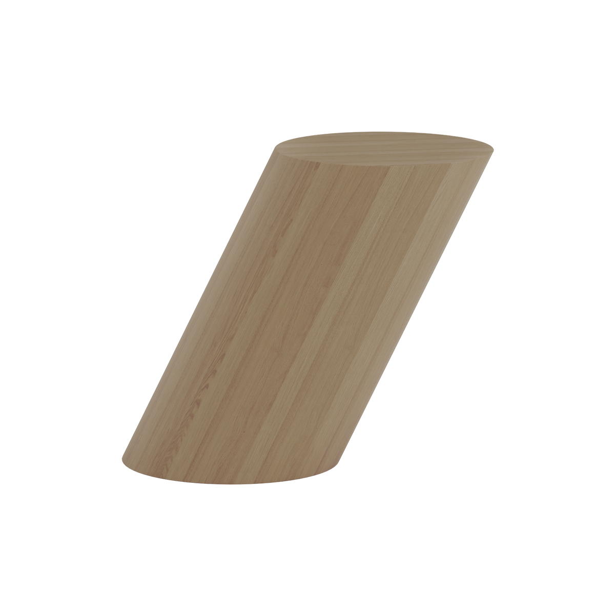 Tilt Side Table in natural oak.