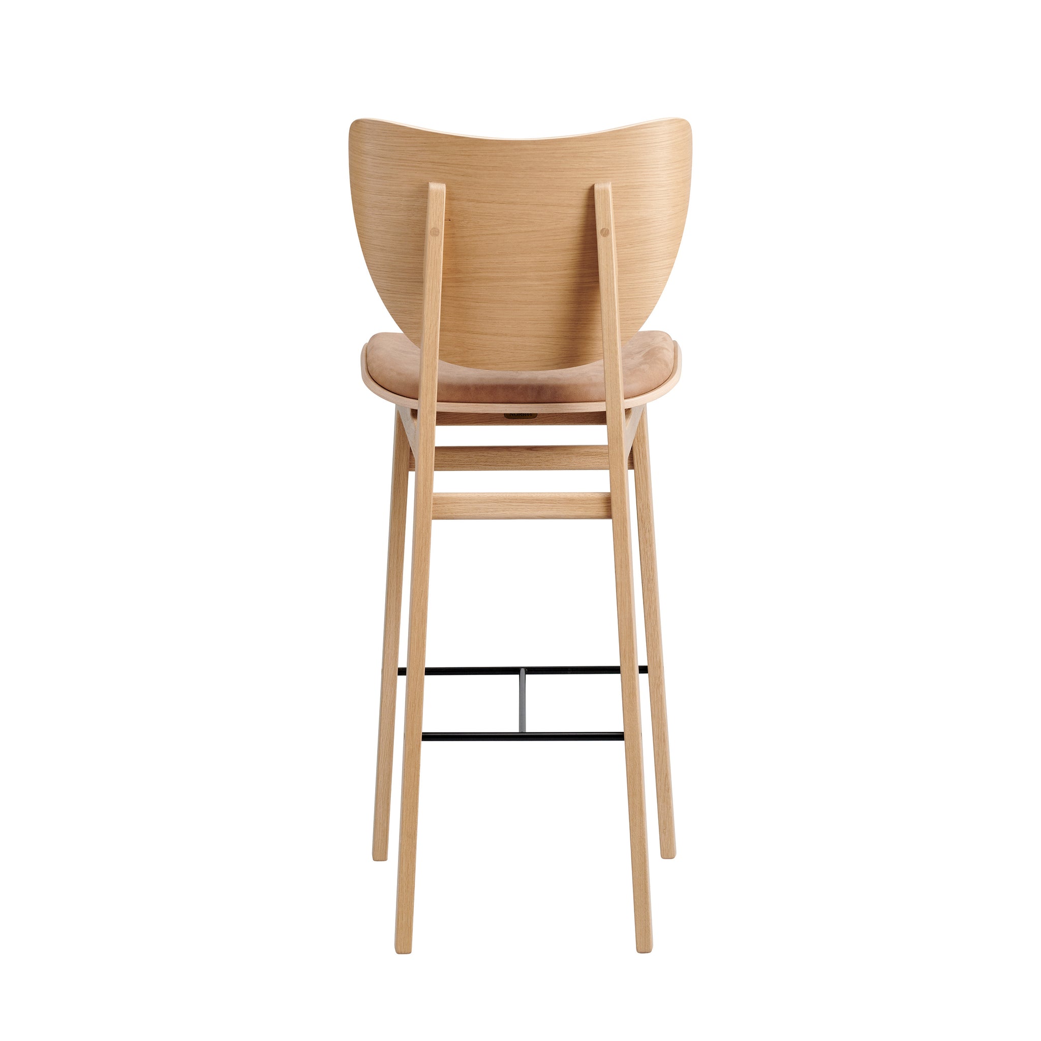 Elephant Bar Chair |  Oak Frame Leather Front Upholstery NORR11