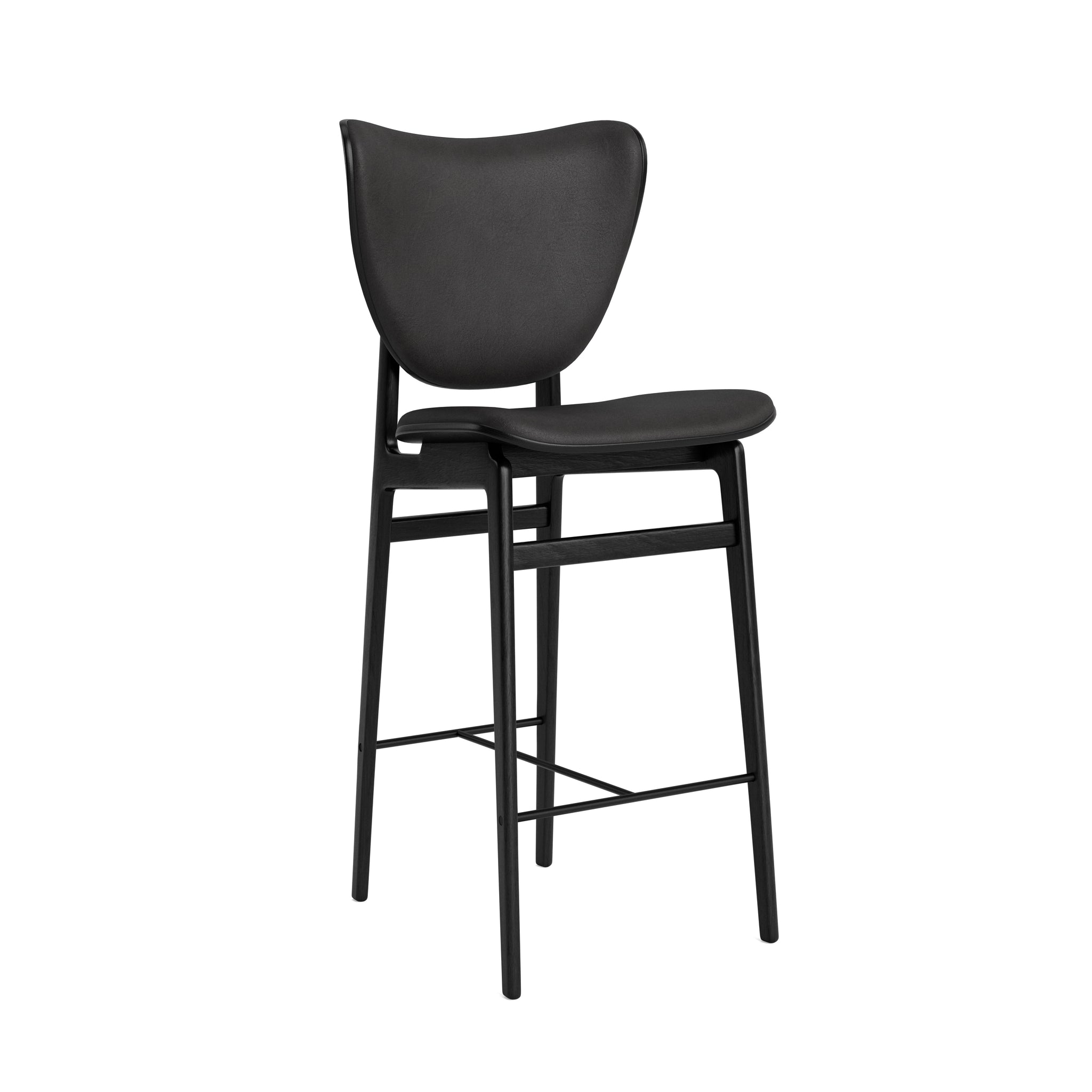 Elephant Bar Chair |  Oak Frame Leather Front Upholstery NORR11